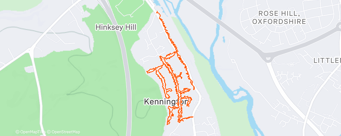 Map of the activity, Lunch Walk