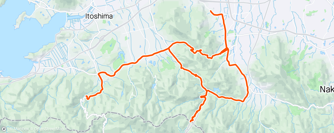 Map of the activity, 2時間半🚴‍♂️