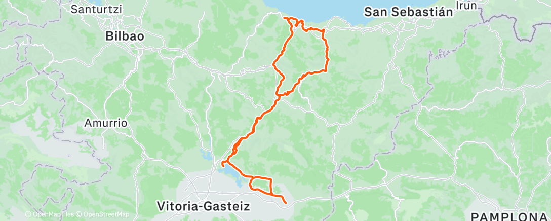 Mappa dell'attività Bicicleta por la mañana