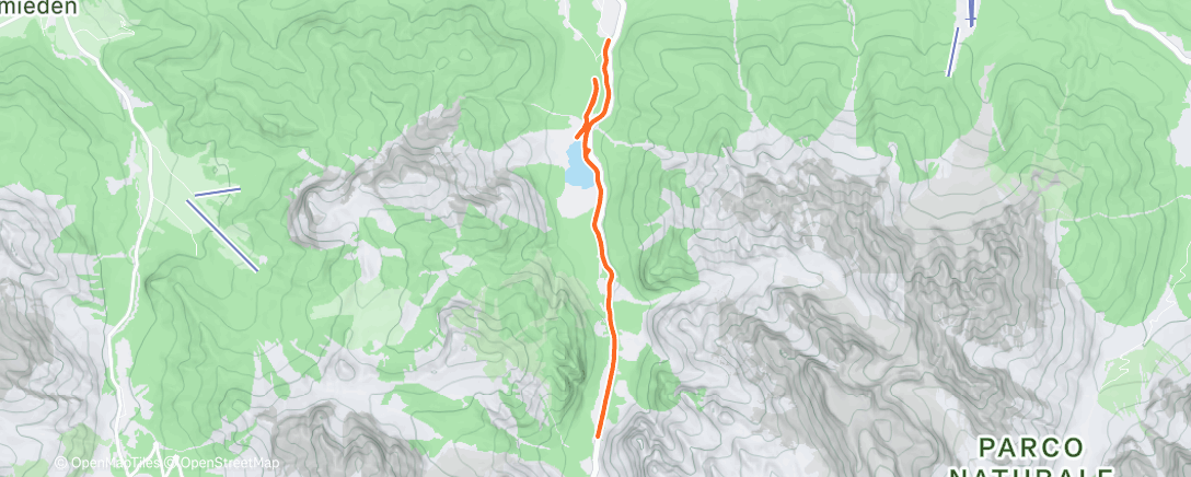 Map of the activity, XC Ski