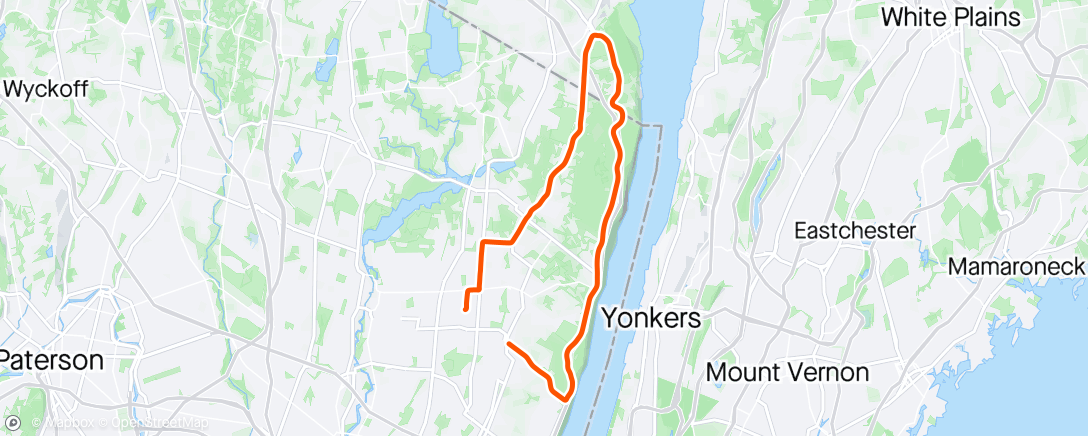 Map of the activity, Evening Ride/easy ride