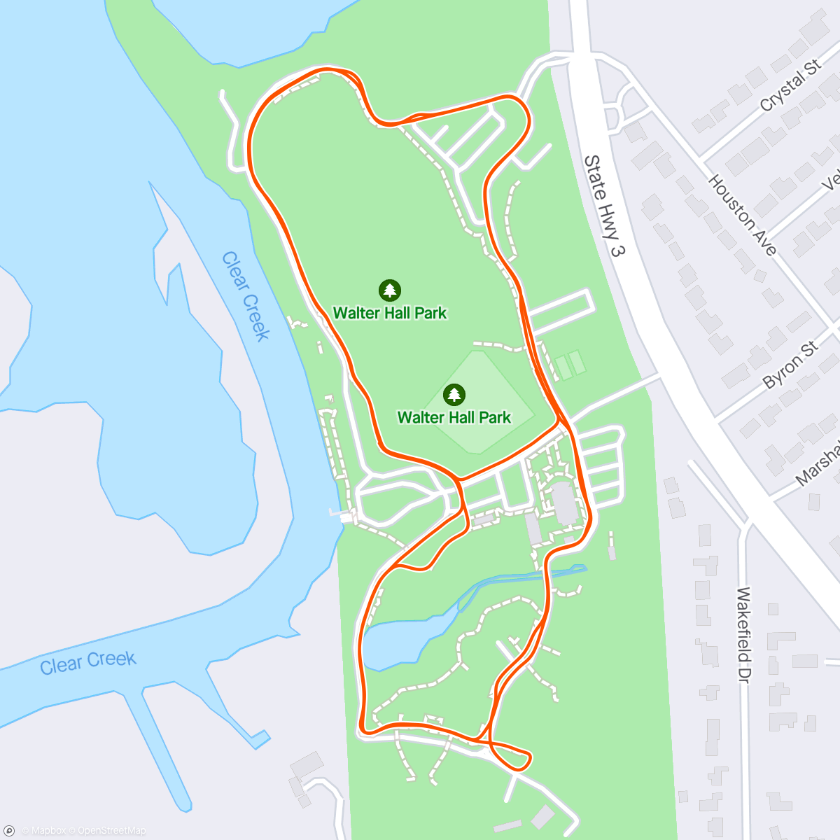 Map of the activity, Run for the Benefit of Earth 🌎 Day