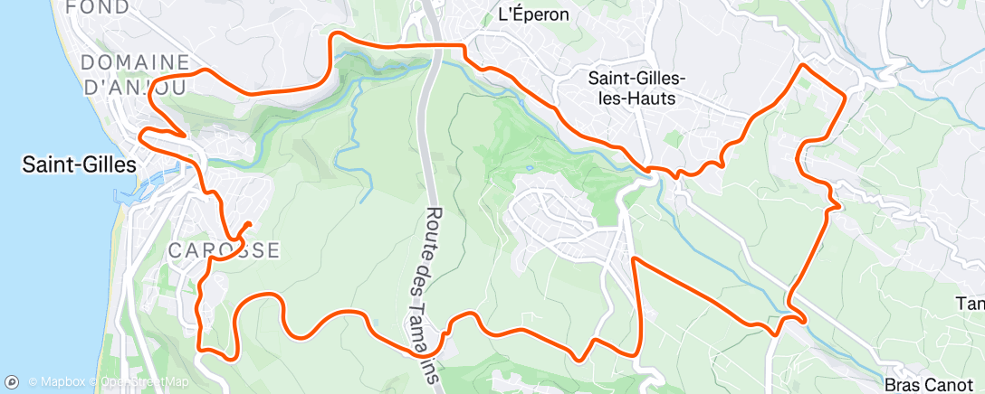 Map of the activity, Sortie vélo le matin