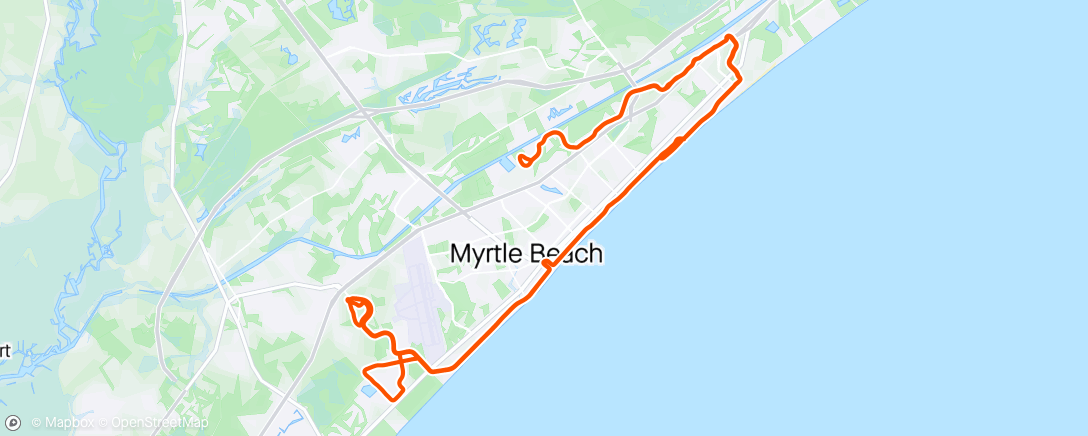 Mapa da atividade, Myrtle Beach Ride 2024