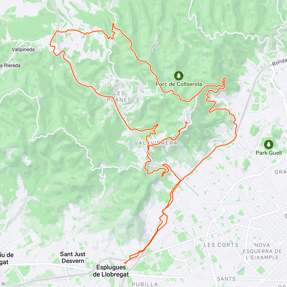 Map of the activity, Morning Ride