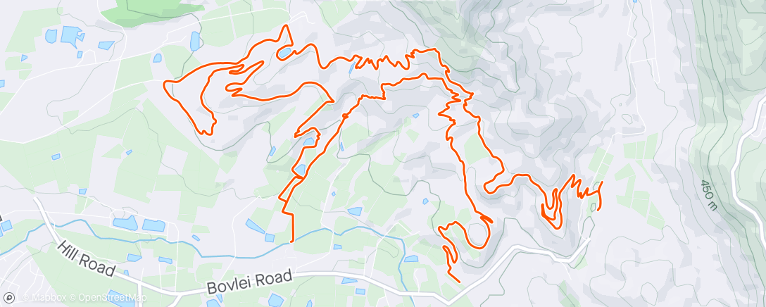 Map of the activity, Welvanpad Porcupine Route