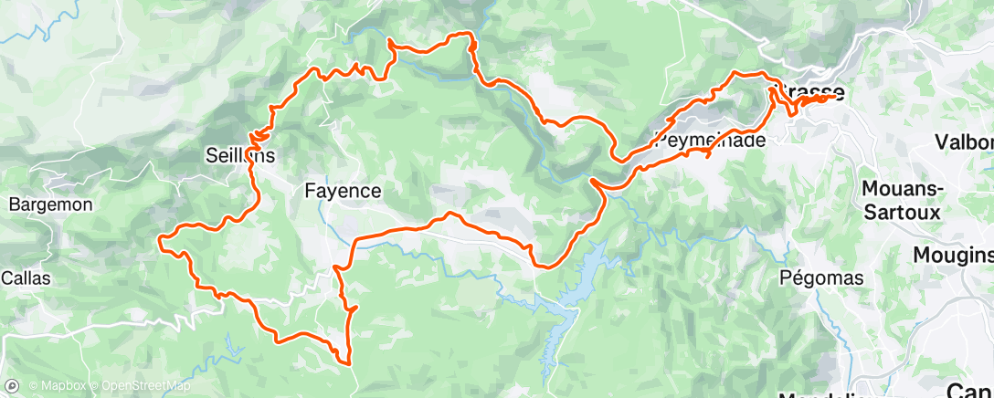 Map of the activity, Morning Ride