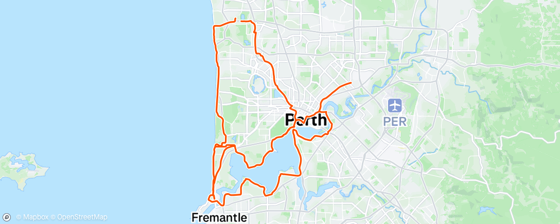 Map of the activity, Morning Ride