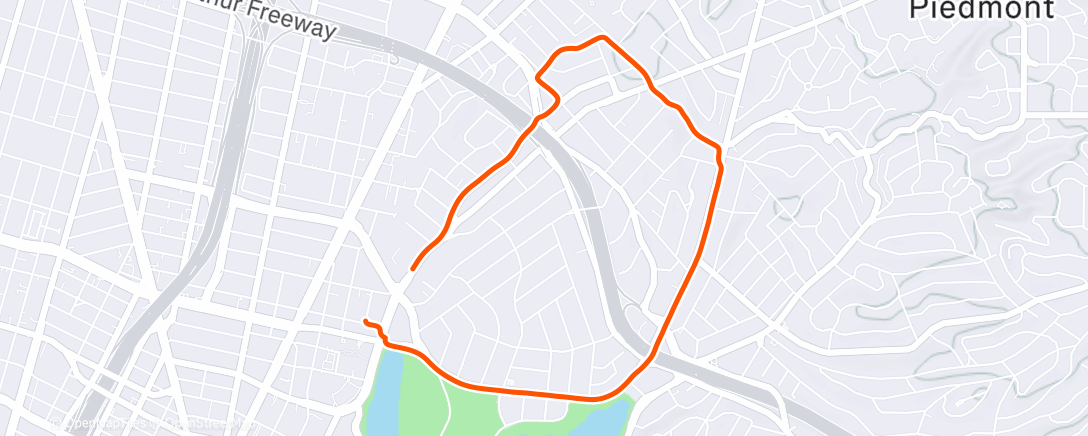 Mapa de la actividad (Morning Walk)