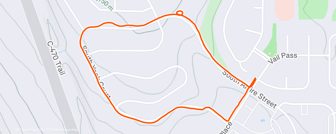 Map of the activity, Lunch Walk