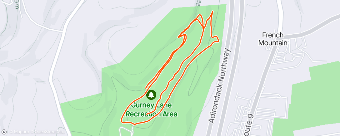 Map of the activity, Chilly trail ride w/ Dillon
