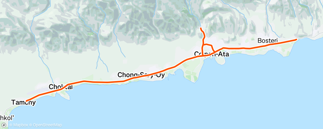 Map of the activity, Утренний велозаезд