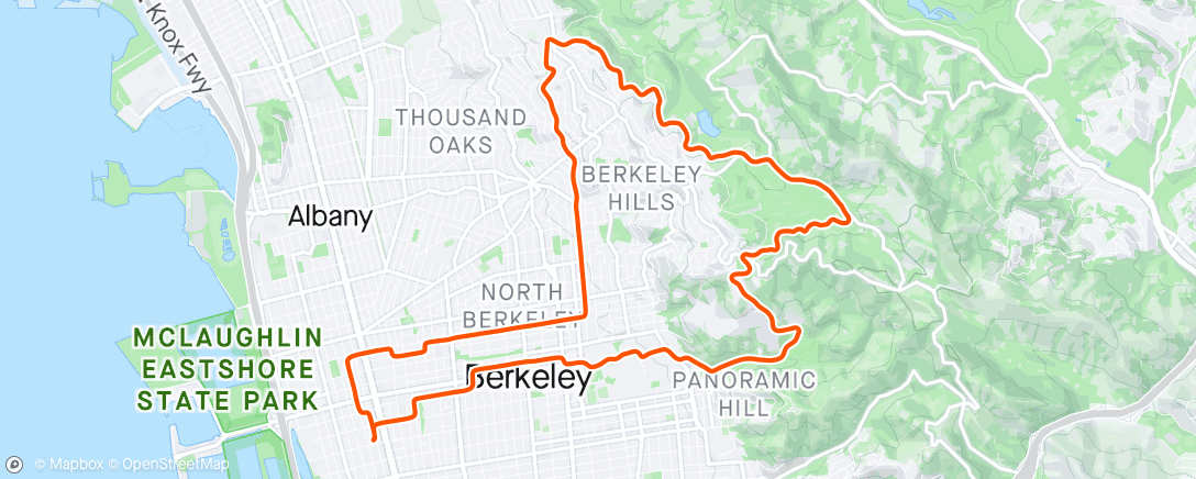 Map of the activity, Afternoon Ride