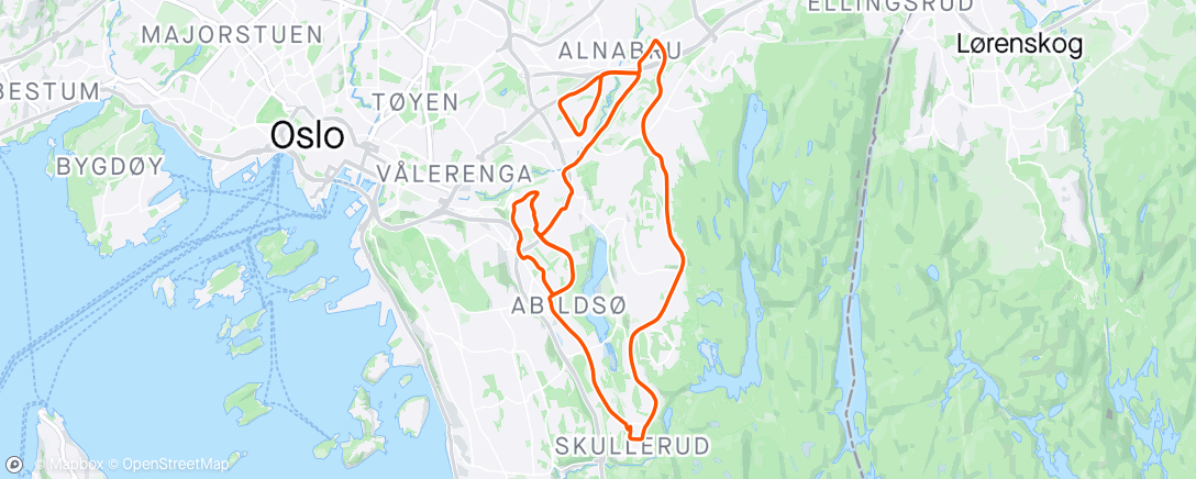 Map of the activity, Morning fat-burn
