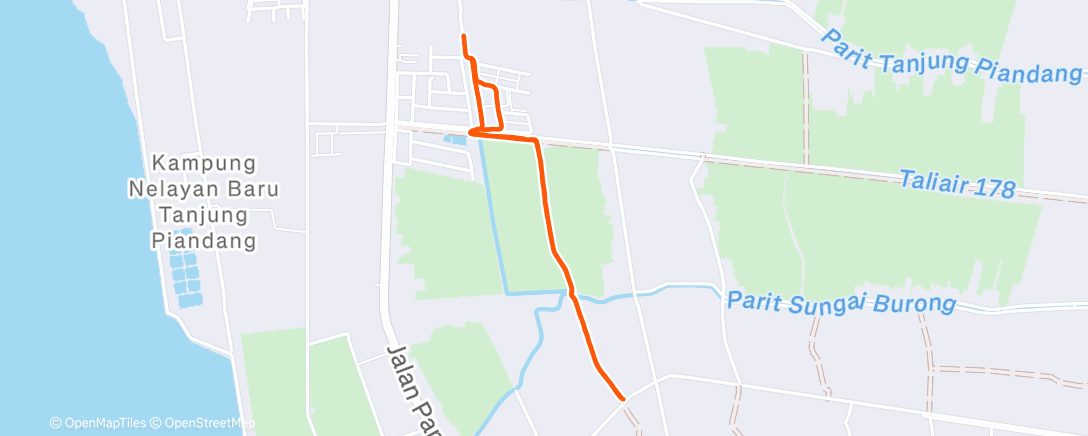 Карта физической активности (Evening Run)