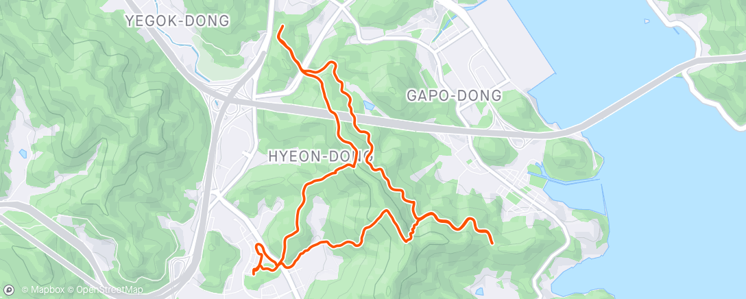 Map of the activity, 청량산600계단
