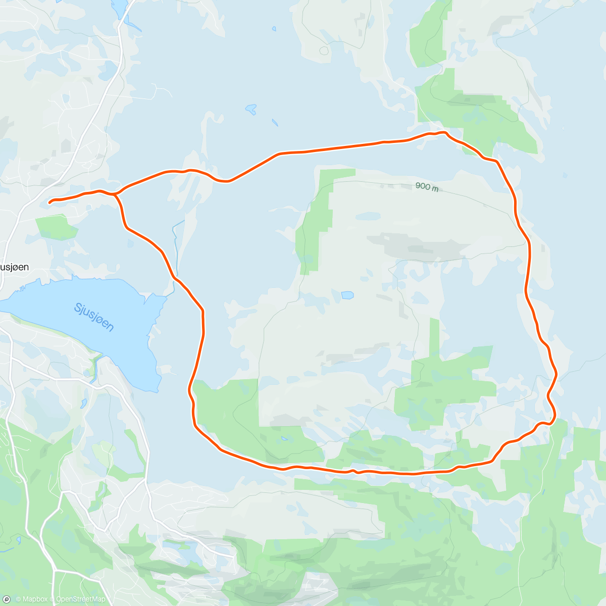 Map of the activity, Skøyting 2 dager på rad😀