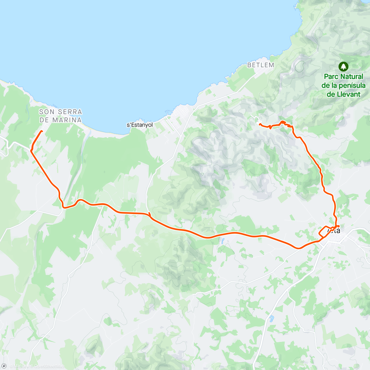 Map of the activity, Majorque #1