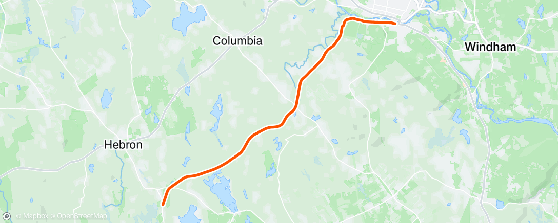 Map of the activity, Lunch Run