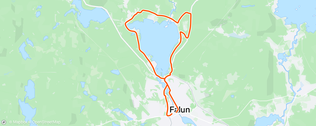 Map of the activity, Afternoon Ride