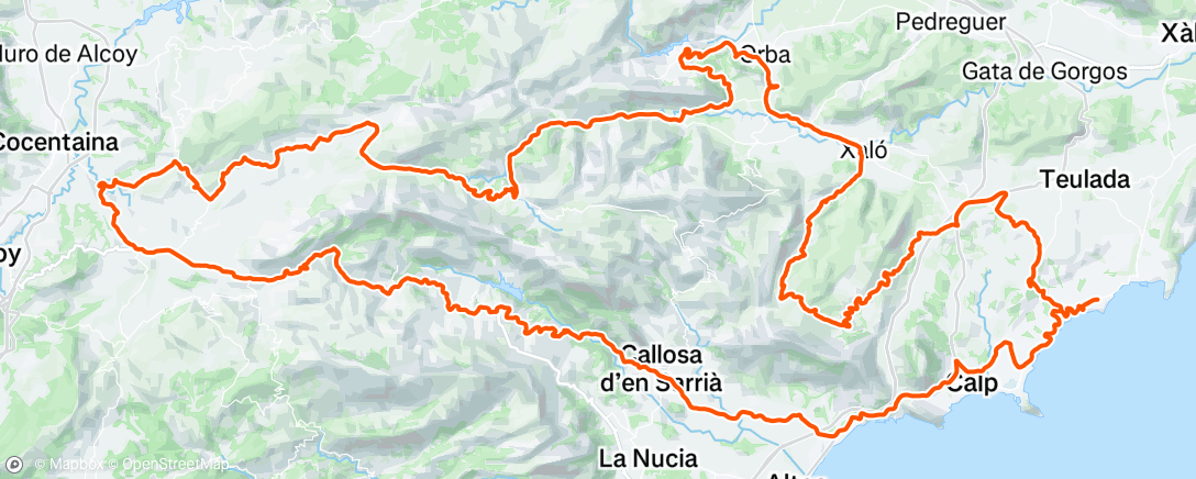 Map of the activity, Morning Ride