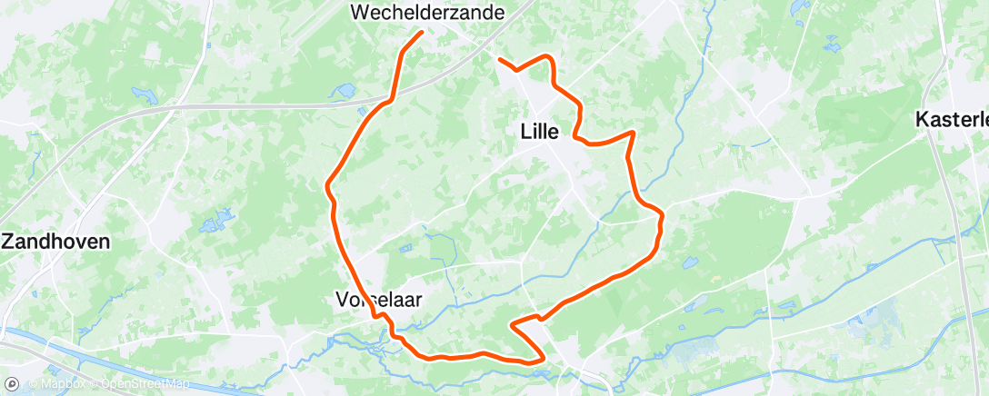 Map of the activity, Morning Ride