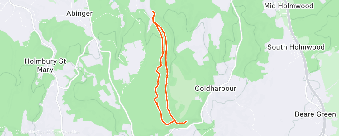 Map of the activity, Morning Walk