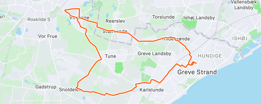 Карта физической активности (Lunch Ride)