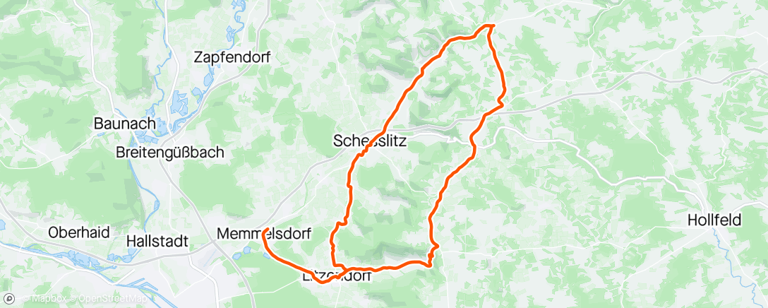 Map of the activity, 4x KA nach Wattendorf hoch