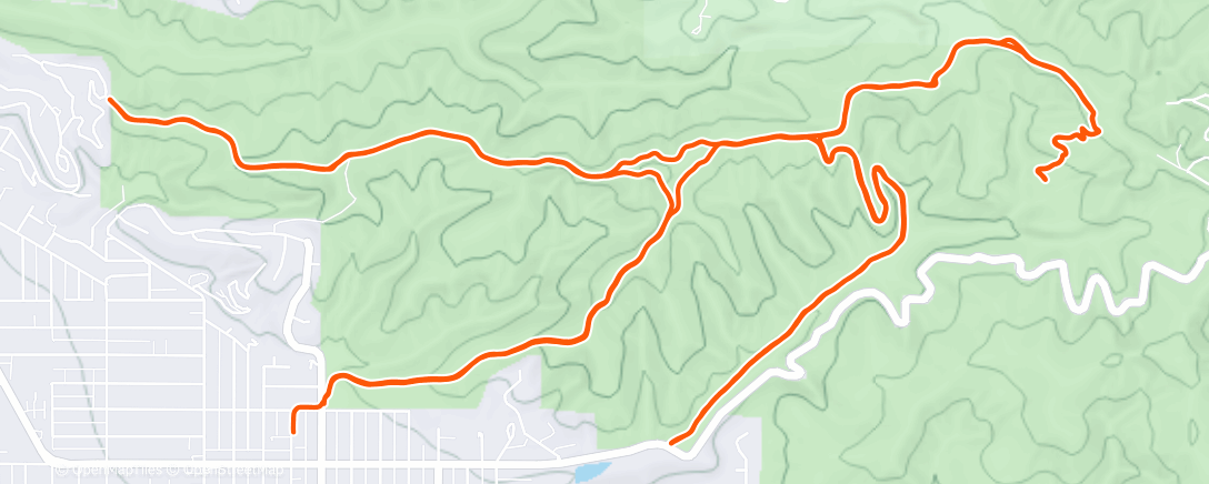 Map of the activity, Morning Hike