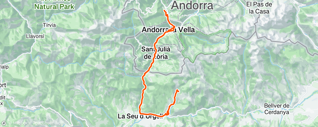 Map of the activity, Morning Ride