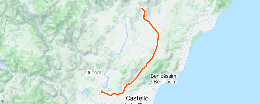 Mapa da atividade, Serra d'Engarceran🏁
