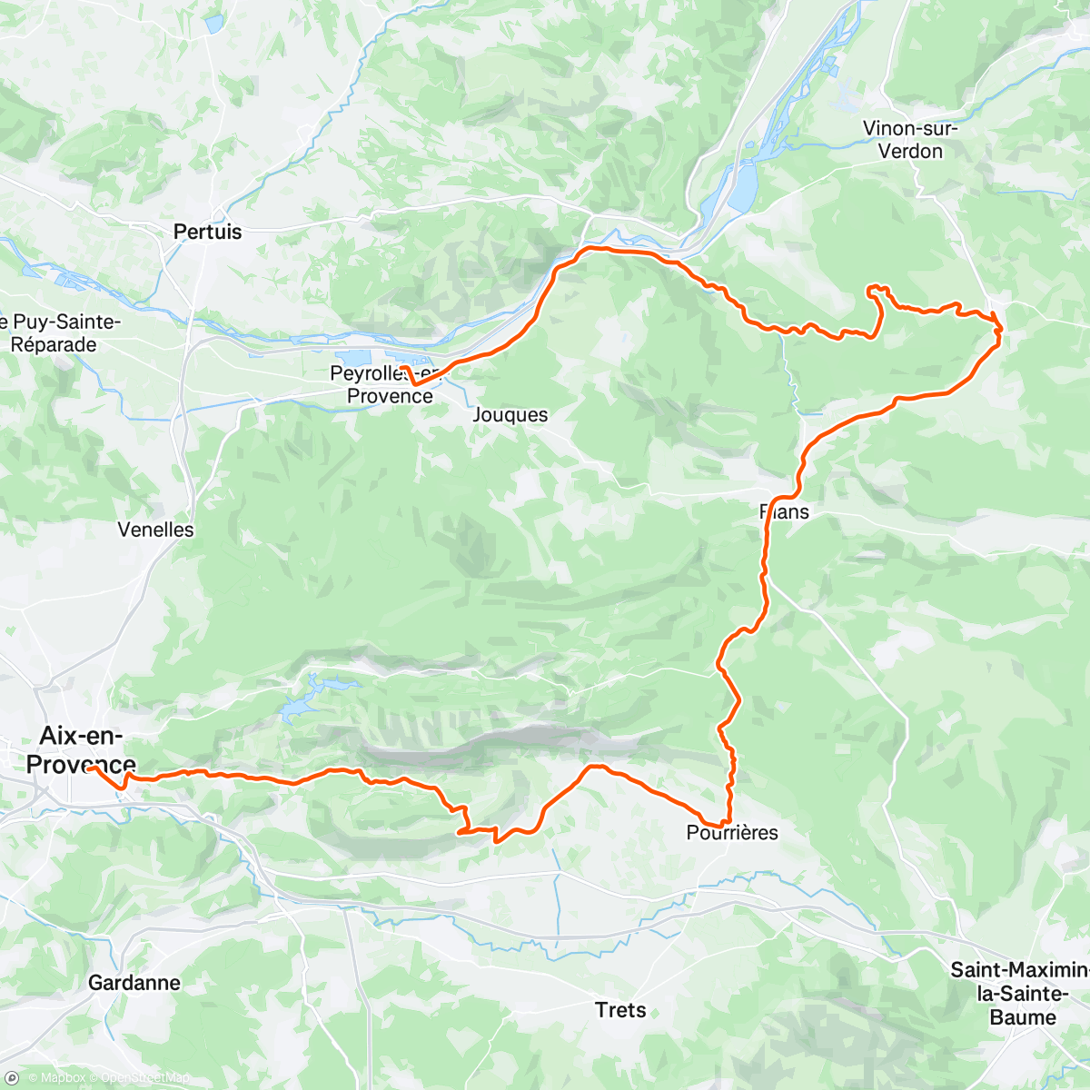 Map of the activity, Aix