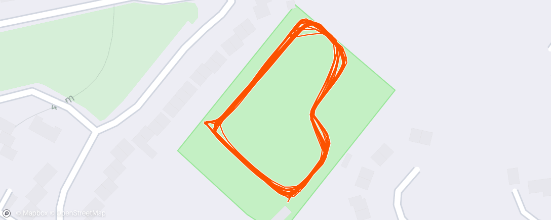 Map of the activity, Afternoon Run