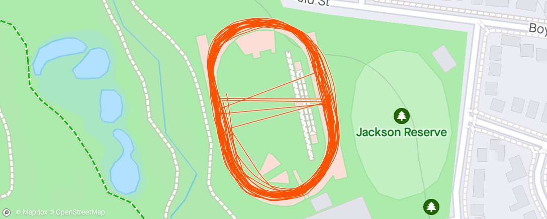 Map of the activity, Coburg harriers intervals 🫎