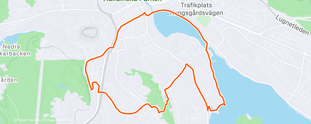 Map of the activity, Vinterpromenad