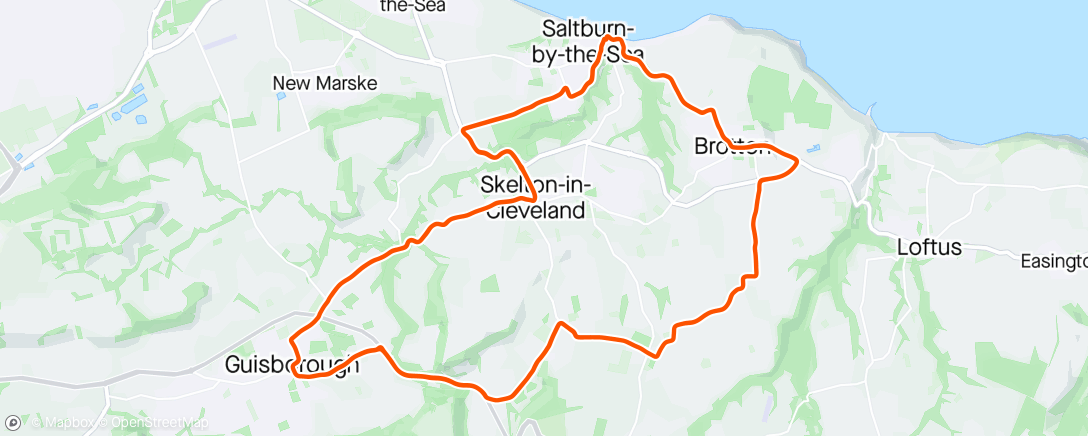 Map of the activity, East Cleveland DNF 🏴 ☹️