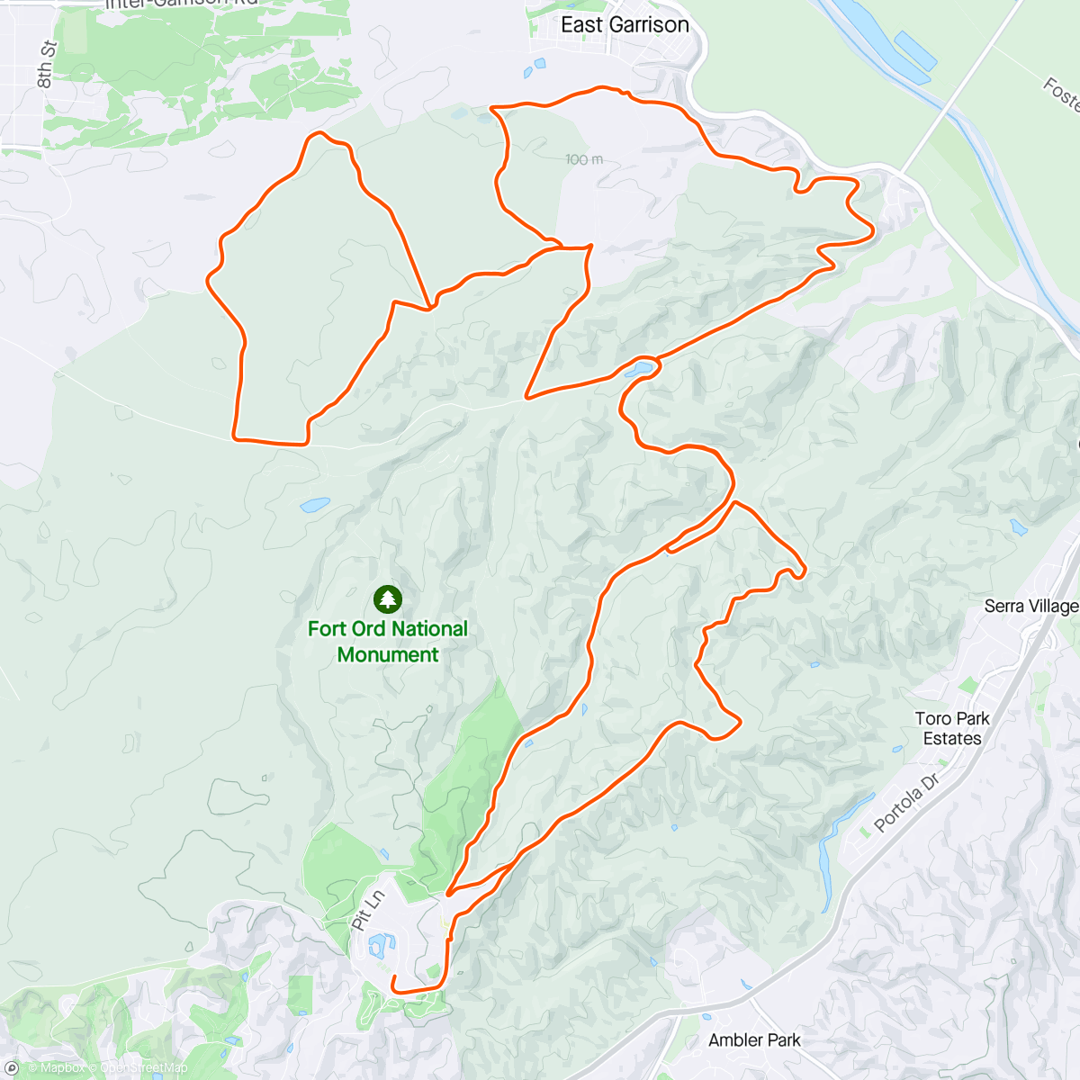 Map of the activity, Sea Otter Gravel - 6th