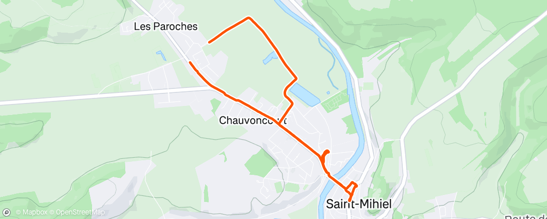 Map of the activity, Marche le matin