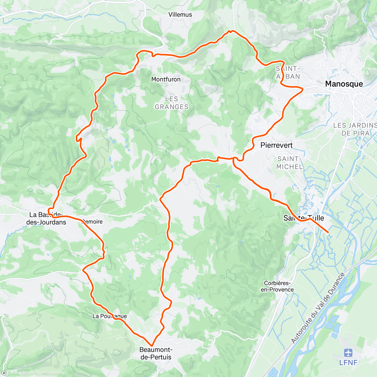 Peta aktivitas, Petit tour sous le soleil provençale