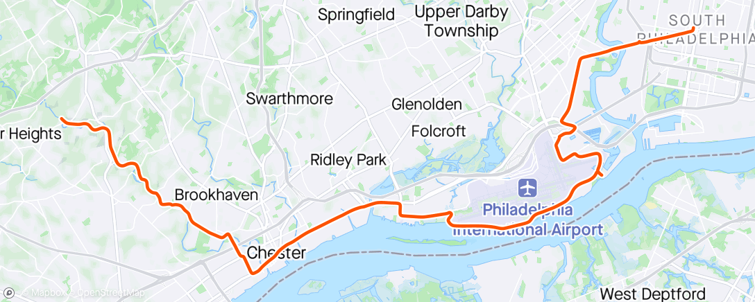 Map of the activity, Creek intervals