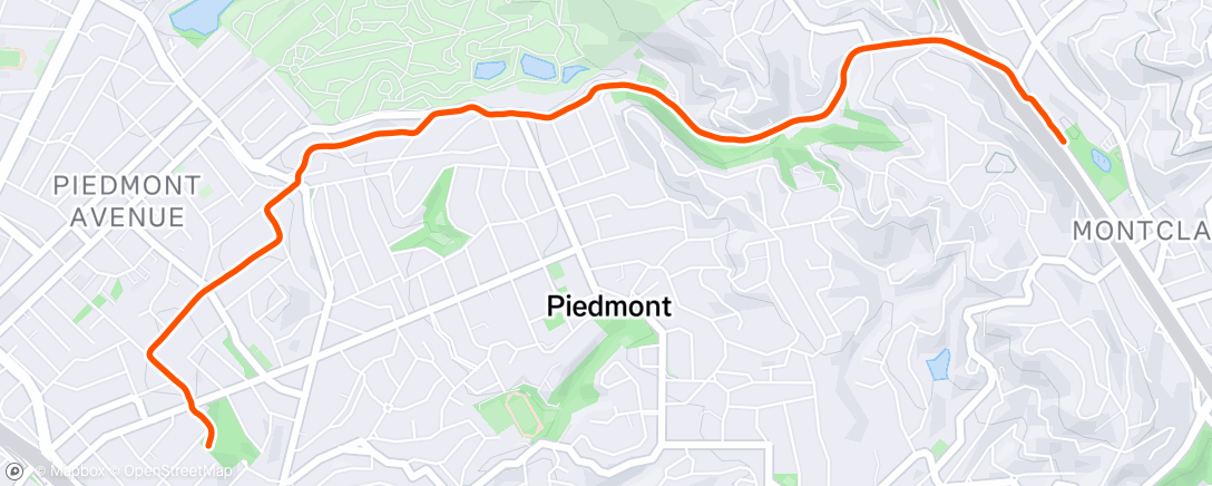 Map of the activity, Afternoon Ride