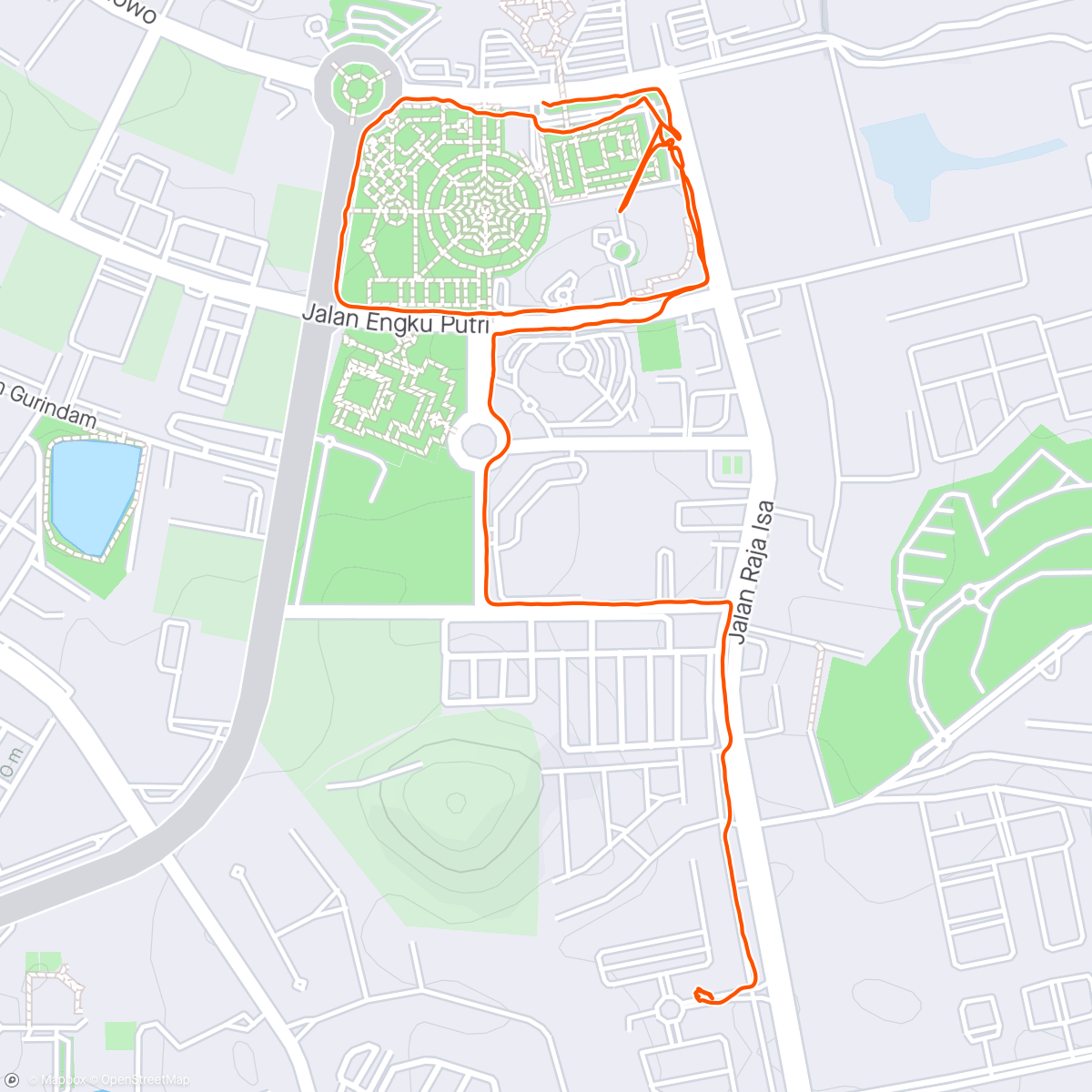 Map of the activity, Afternoon Walk #2