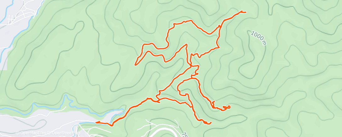 Map of the activity, Cajón de Machalí