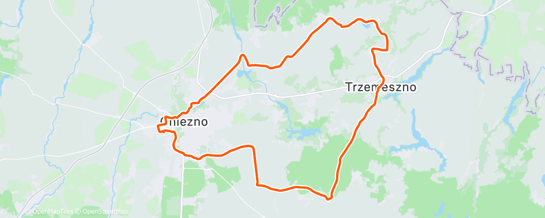 Map of the activity, Lunch Gravel Ride