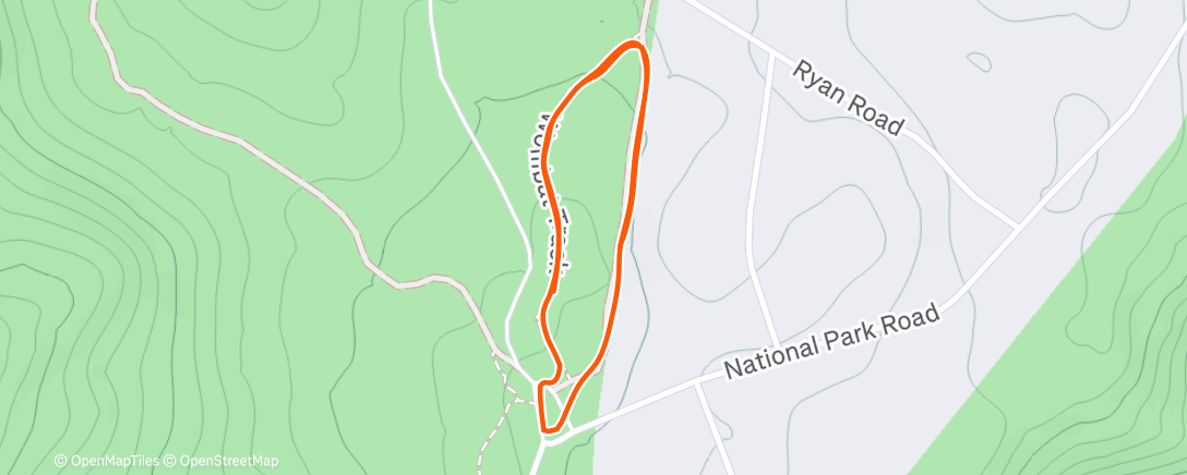 Map of the activity, Morning Run