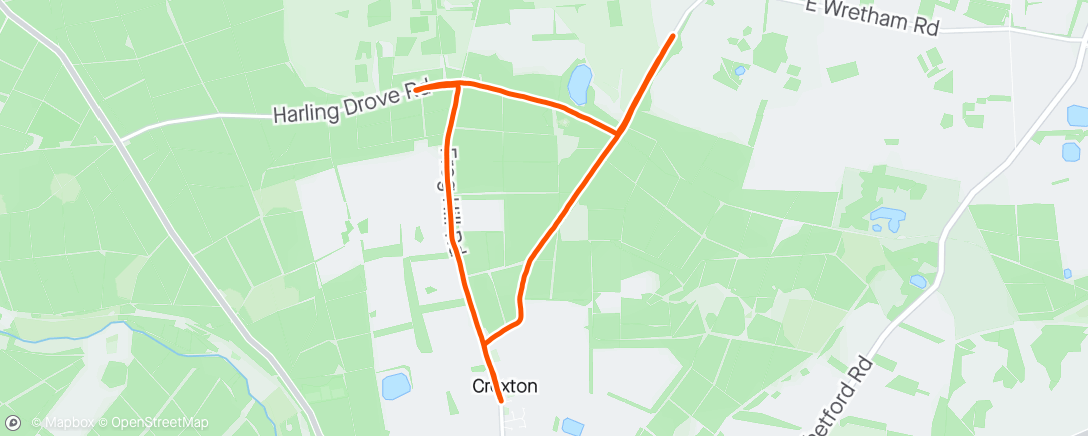 Map of the activity, round the block with the buggy