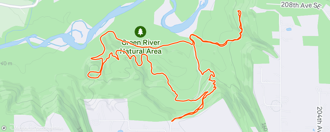 Map of the activity, 5 easy