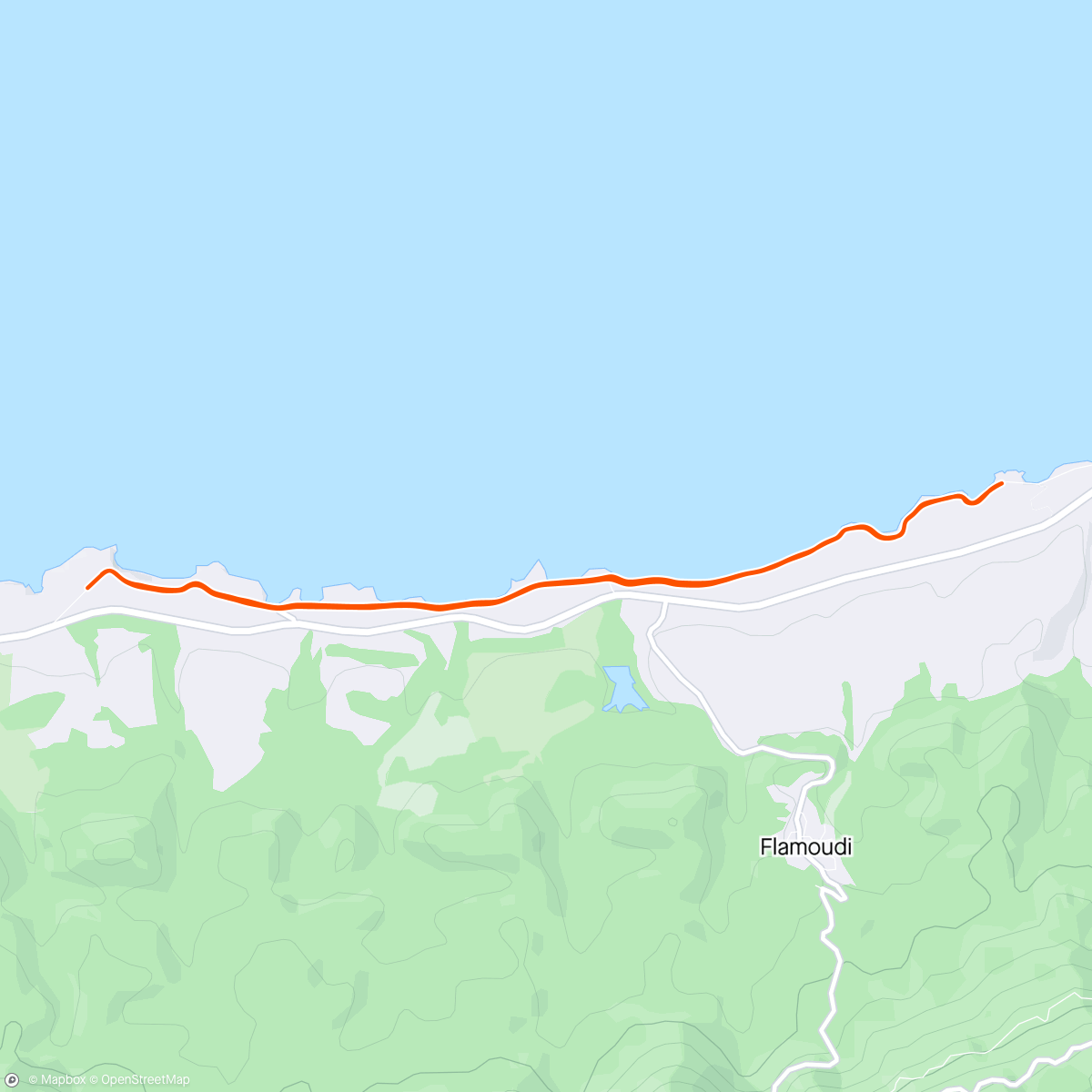 Map of the activity, Long ride out but it was beautiful