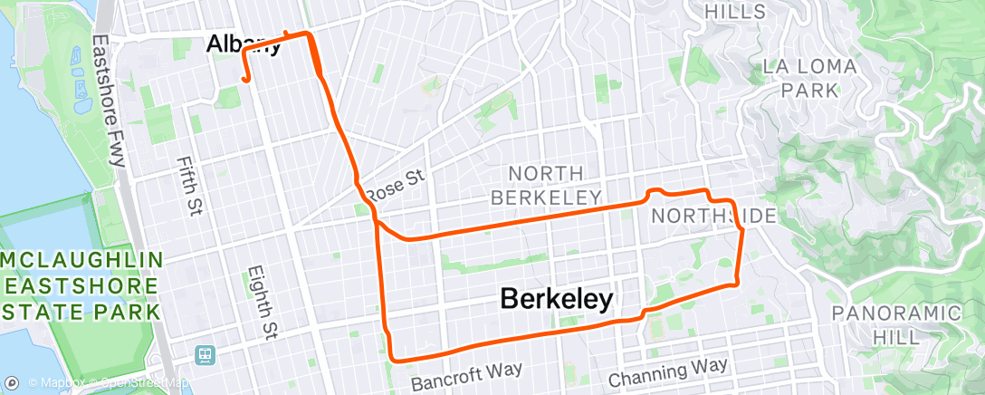 Map of the activity, Morning Ride